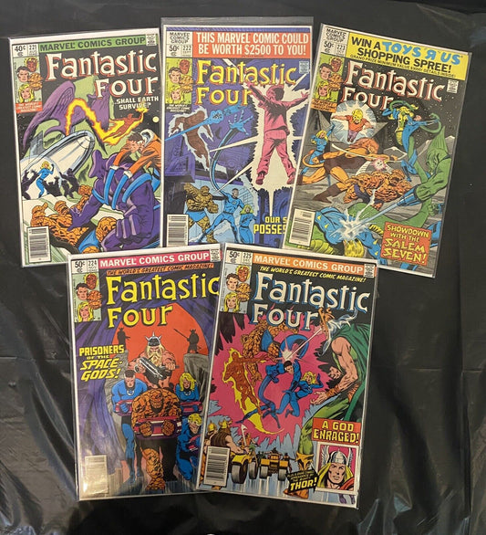 Fantastic Four Lot - Issues 221-225