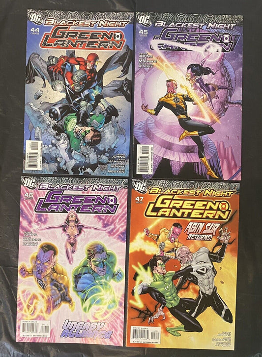 Green Lantern - Blackest Night (Comic Book Lot) Issues 44-47